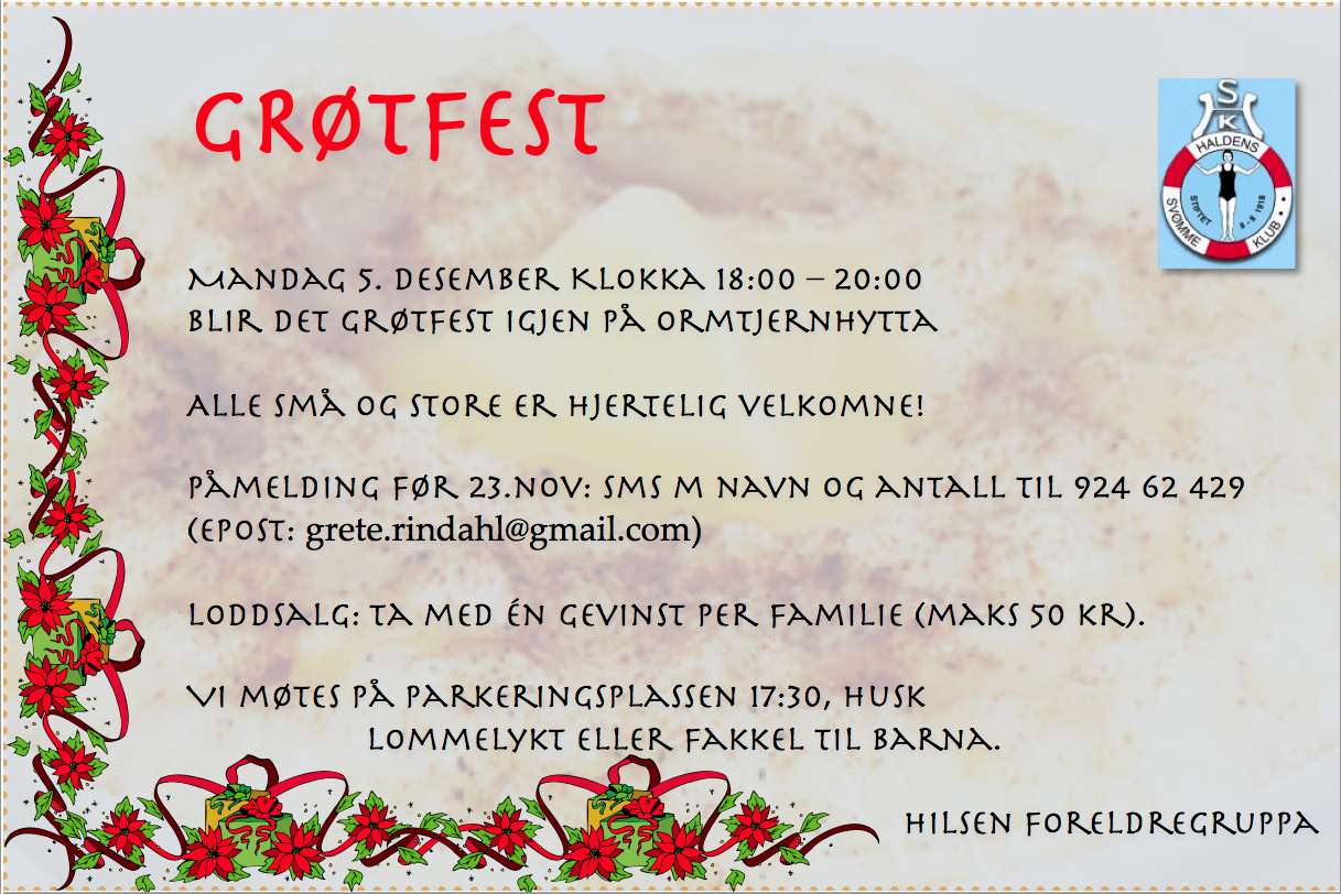 Invitasjon til Grøtfest 2011